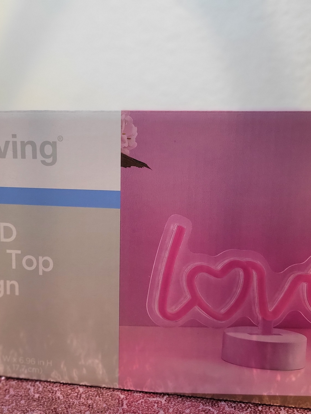 Pink 'love' Neon Accent Lamp